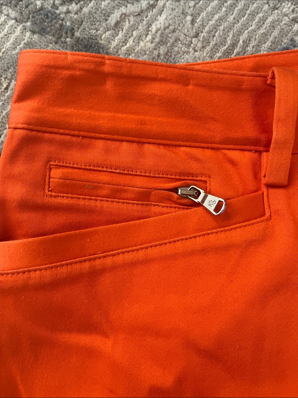 Ralph Lauren Women’s Bright Orange Chinos - Picture 4 of 6